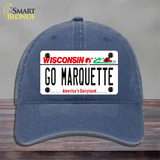 Go Marquette Novelty License Plate Hat Unconstructed Cotton / Navy