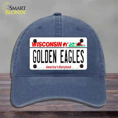 Golden Eagles Novelty License Plate Hat Unconstructed Cotton / Navy