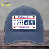 Go George Washington Novelty License Plate Hat Unconstructed Cotton / Navy