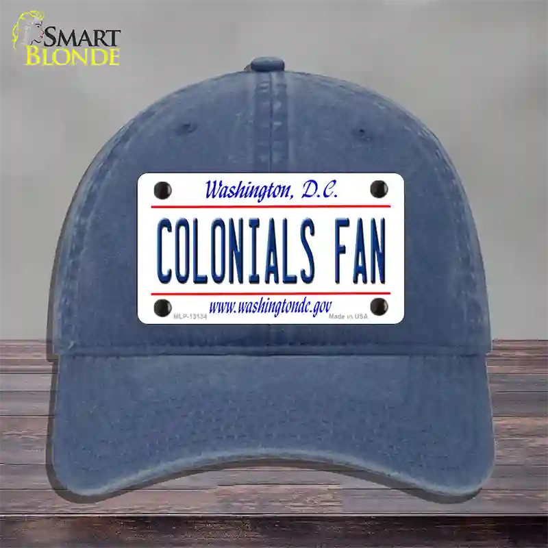 Colonials Fan Novelty License Plate Hat Unconstructed Cotton / Navy