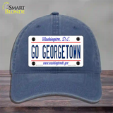 Go Georgetown Novelty License Plate Hat Unconstructed Cotton / Navy