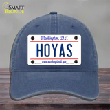 Hoyas Novelty License Plate Hat Unconstructed Cotton / Navy