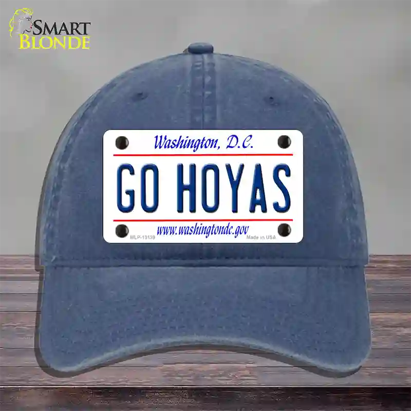 Go Hoyas Novelty License Plate Hat Unconstructed Cotton / Navy