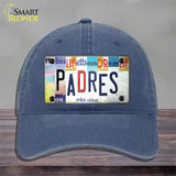 Padres Strip Art Novelty License Plate Hat Tag Unconstructed Cotton / Navy