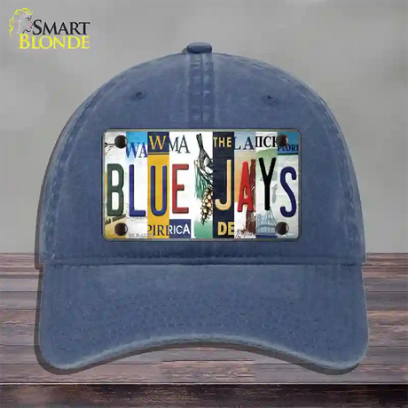 Blue Jays Strip Art Novelty License Plate Hat Tag Unconstructed Cotton / Navy