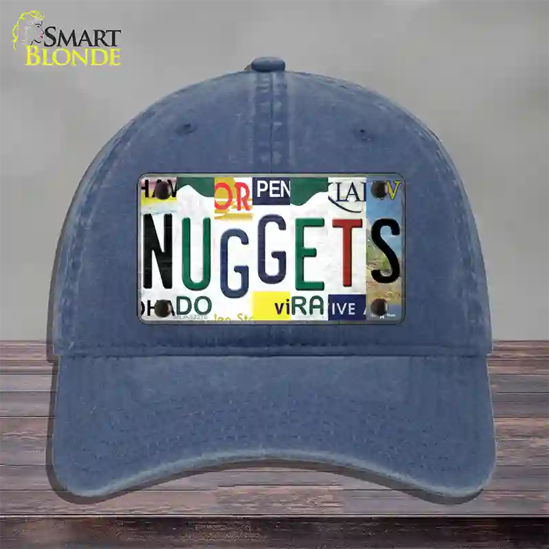 Nuggets Strip Art Novelty License Plate Hat Tag Unconstructed Cotton / Navy