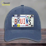 Bruins Strip Art Novelty License Plate Hat Tag Unconstructed Cotton / Navy