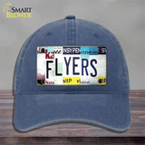 Flyers Strip Art Novelty License Plate Hat Tag Unconstructed Cotton / Navy