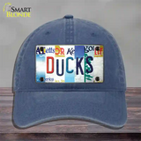 Ducks Strip Art Novelty License Plate Hat Tag Unconstructed Cotton / Navy