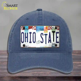 Ohio State Strip Art Novelty License Plate Hat Tag Unconstructed Cotton / Navy