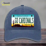 Go Cardinals Novelty License Plate Hat Tag Unconstructed Cotton / Navy