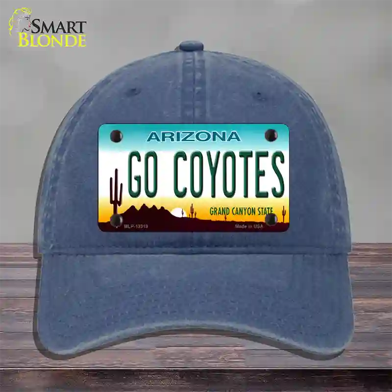 Go Coyotes Novelty License Plate Hat Tag Unconstructed Cotton / Navy