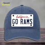 Go Rams Novelty License Plate Hat Tag Unconstructed Cotton / Navy