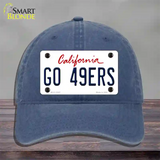 Go 49ers Novelty License Plate Hat Tag Unconstructed Cotton / Navy