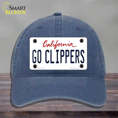 Go Clippers Novelty License Plate Hat Tag Unconstructed Cotton / Navy