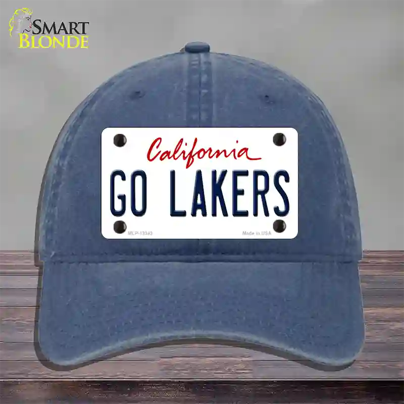 Go Lakers Novelty License Plate Hat Tag Unconstructed Cotton / Navy