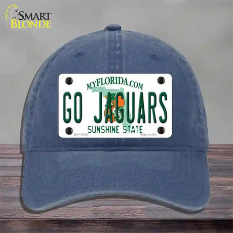 Go Jaguars Novelty License Plate Hat Tag Unconstructed Cotton / Navy