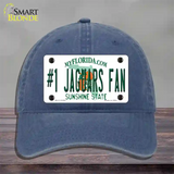 Number 1 Jaguars Fan Novelty License Plate Hat Tag Unconstructed Cotton / Navy