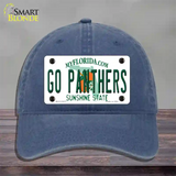 Go Panthers Novelty License Plate Hat Tag Unconstructed Cotton / Navy