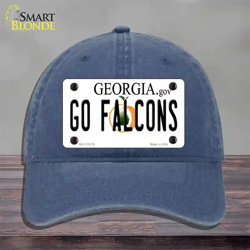 Go Falcons Novelty License Plate Hat Tag Unconstructed Cotton / Navy