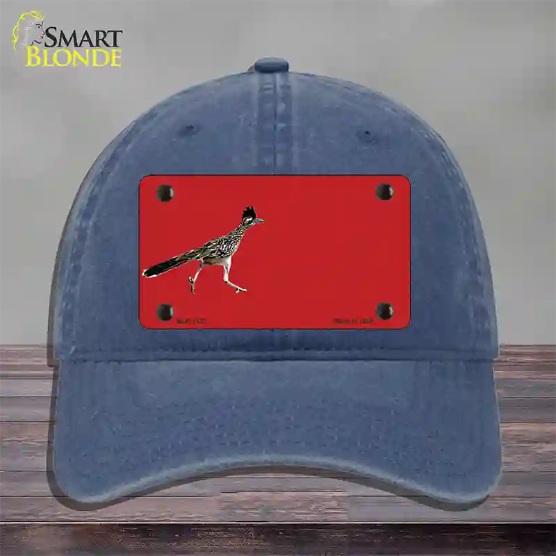 Roadrunner Offset Novelty License Plate Hat Unconstructed Cotton / Navy