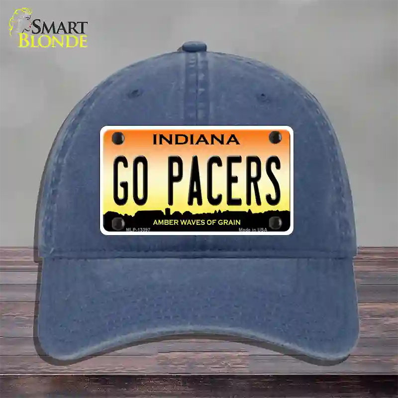 Go Pacers Novelty License Plate Hat Tag Unconstructed Cotton / Navy