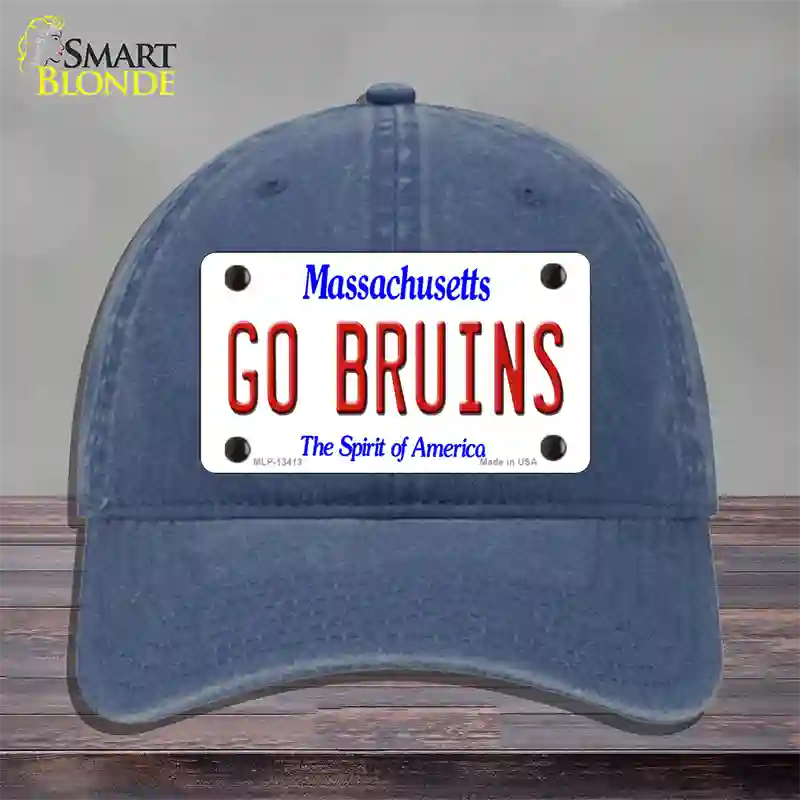 Go Bruins Novelty License Plate Hat Tag Unconstructed Cotton / Navy