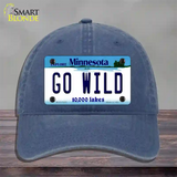 Go Wild Novelty License Plate Hat Tag Unconstructed Cotton / Navy