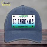 Missouri Plate Go Cardinals Novelty License Plate Hat Tag Unconstructed Cotton / Navy