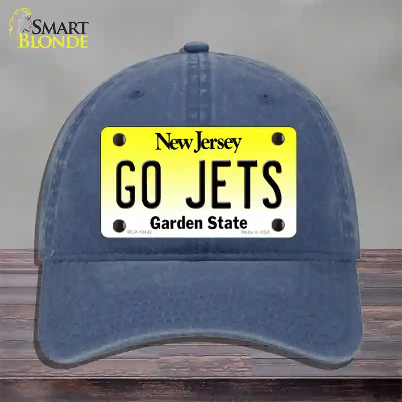 Go Jets Novelty License Plate Hat Tag Unconstructed Cotton / Navy