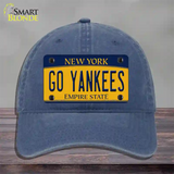 Go Yankees Novelty License Plate Hat Tag Unconstructed Cotton / Navy