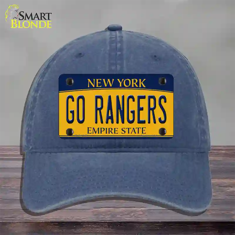 Go Rangers Novelty License Plate Hat Tag Unconstructed Cotton / Navy