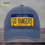 Go Rangers Novelty License Plate Hat Tag Unconstructed Cotton / Navy