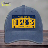 Go Sabres Novelty License Plate Hat Tag Unconstructed Cotton / Navy