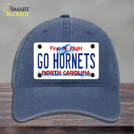 Hornets Fan Novelty License Plate Hat Tag Unconstructed Cotton / Navy