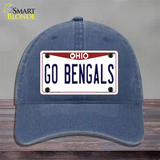 Go Bengals Novelty License Plate Hat Tag Unconstructed Cotton / Navy