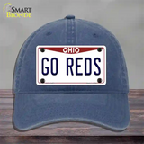 Go Reds Novelty License Plate Hat Tag Unconstructed Cotton / Navy