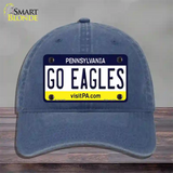 Go Eagles Novelty License Plate Hat Tag Unconstructed Cotton / Navy