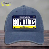 Go Phillies Novelty License Plate Hat Tag Unconstructed Cotton / Navy