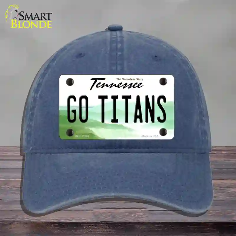 Go Titans Novelty License Plate Hat Tag Unconstructed Cotton / Navy