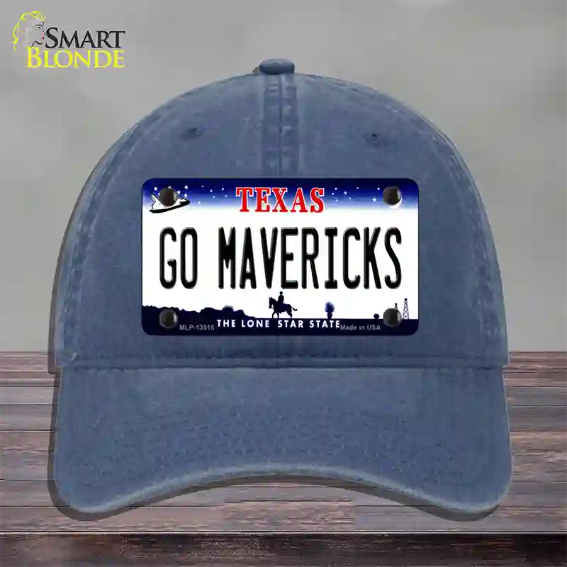 Go Mavericks Novelty License Plate Hat Tag Unconstructed Cotton / Navy