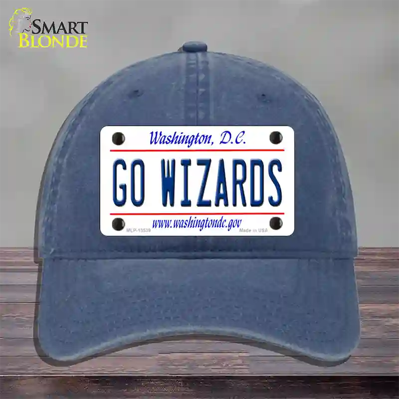 Go Wizards Novelty License Plate Hat Tag Unconstructed Cotton / Navy