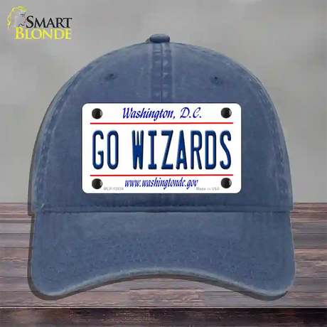 Go Wizards Novelty License Plate Hat Tag Unconstructed Cotton / Navy