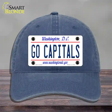 Go Capitals Novelty License Plate Hat Tag Unconstructed Cotton / Navy