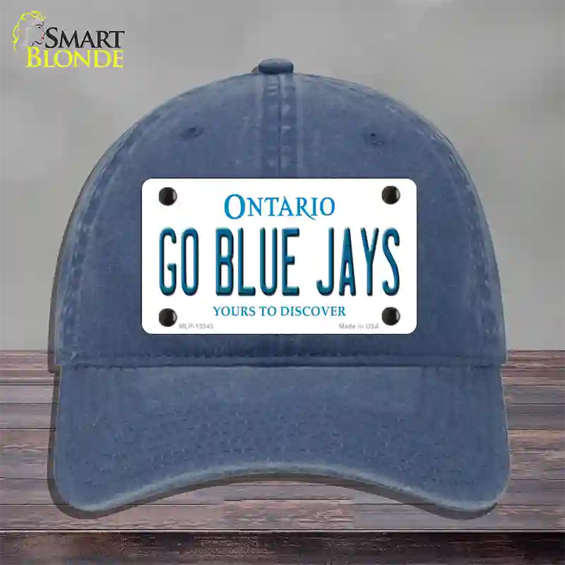 Go Blue Jays Novelty License Plate Hat Tag Unconstructed Cotton / Navy