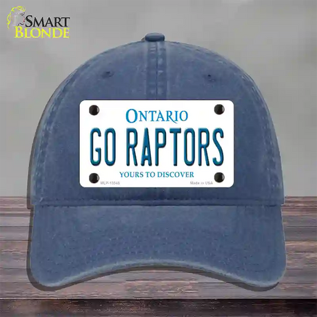 Go Raptors Novelty License Plate Hat Tag Unconstructed Cotton / Navy