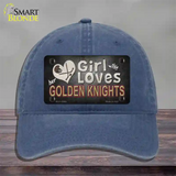 This Girl Loves Her Golden Knights Novelty License Plate Hat Tag Unconstructed Cotton / Navy