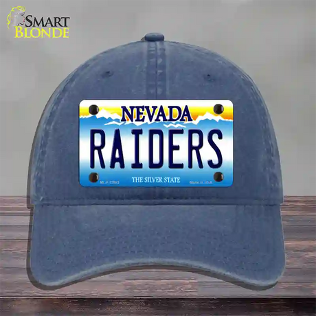 Raiders Nevada Novelty License Plate Hat Tag Unconstructed Cotton / Navy