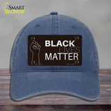 Black Lives Matter Fist Brick Novelty License Plate Hat Tag Unconstructed Cotton / Navy