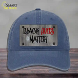 Black Lives Matter Concrete Novelty License Plate Hat Tag Unconstructed Cotton / Navy